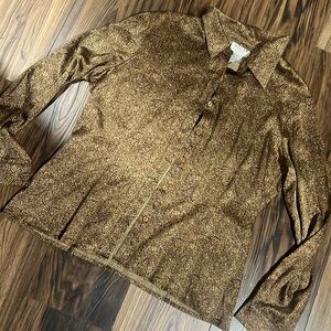 Oscar de la renta silk blend blouse, size 16